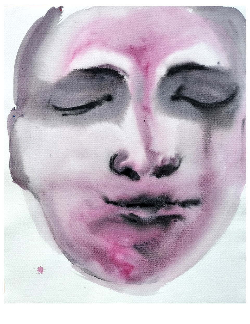 Blik van de zee II <br><small> Acrylic on paper, 72 x 58,5 cm, €900</small>