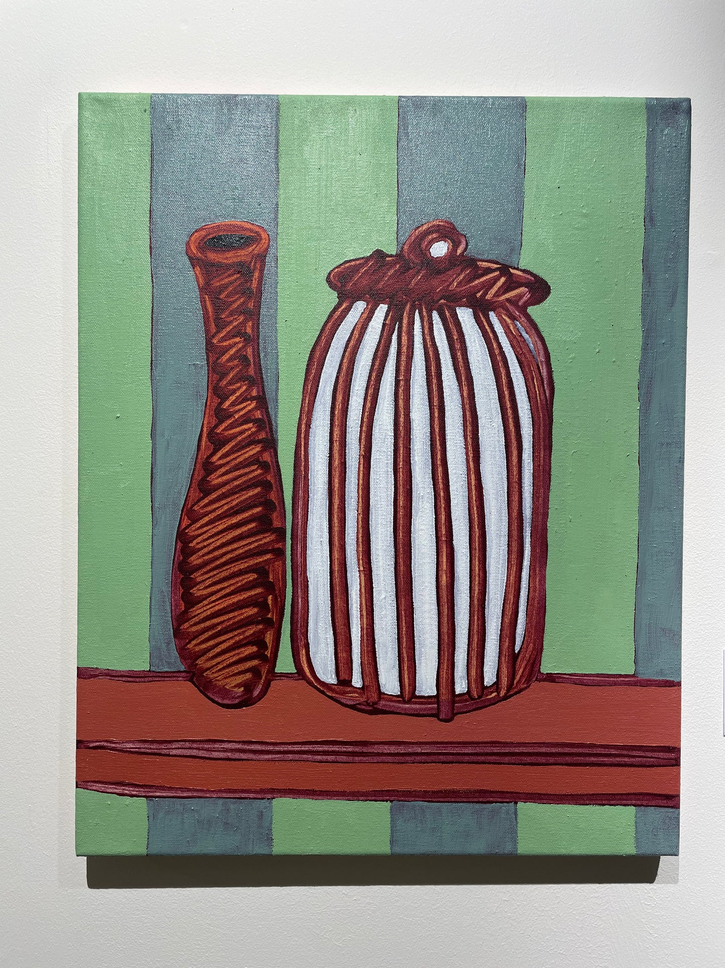 Gemeengoed <br><small> oil and acyrlic on linnen, 40 x 50 cm, €600</small>