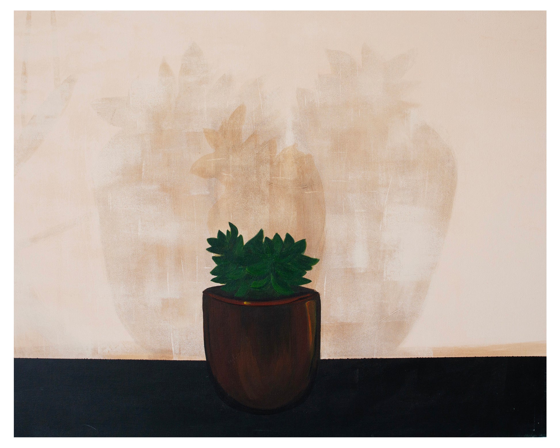 Shadow 1 <br><small> 100 x 80 cm, acrylic on canvas, €800 </small>