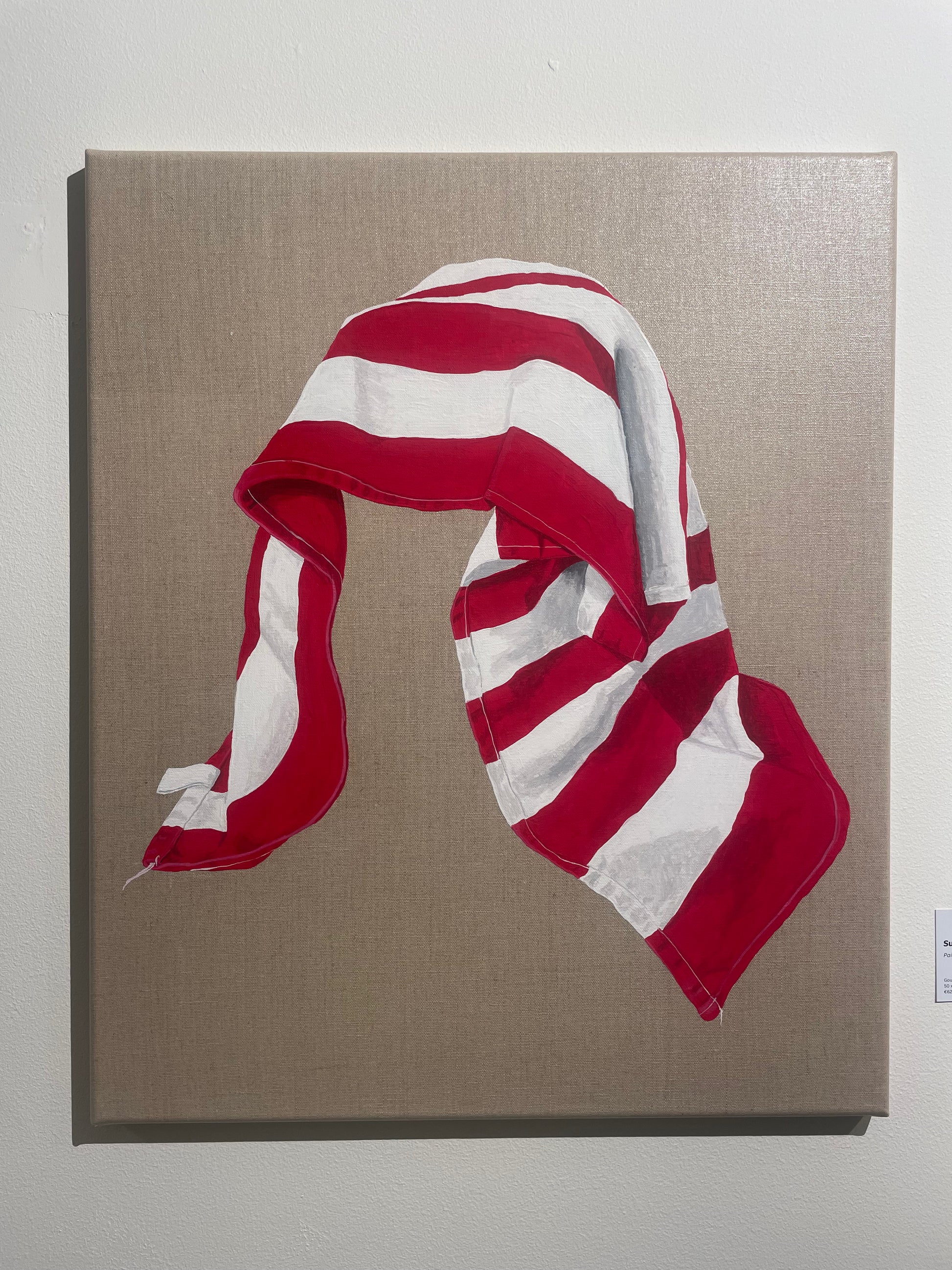[SOLD] Painting of a cloth #15 <br><small> 50 x 60 cm, gouache on linnen, €625</small>